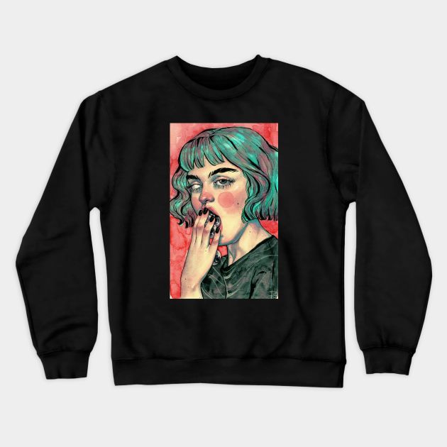 What my inside look like Crewneck Sweatshirt by roselinestephania